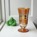 Glass goblet, orange soap bubble effect