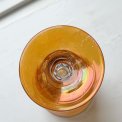 Glass goblet, orange soap bubble effect