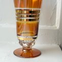 Glass goblet, orange soap bubble effect