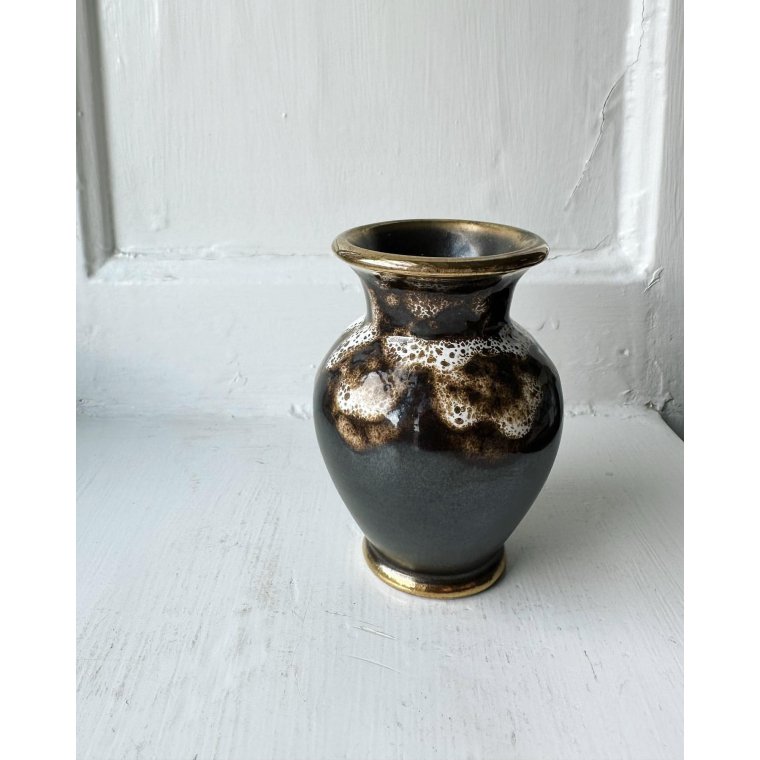 West Germany miniature, brown with white and gold