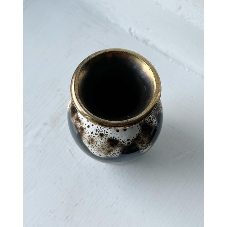 West Germany miniature, brown with white and gold