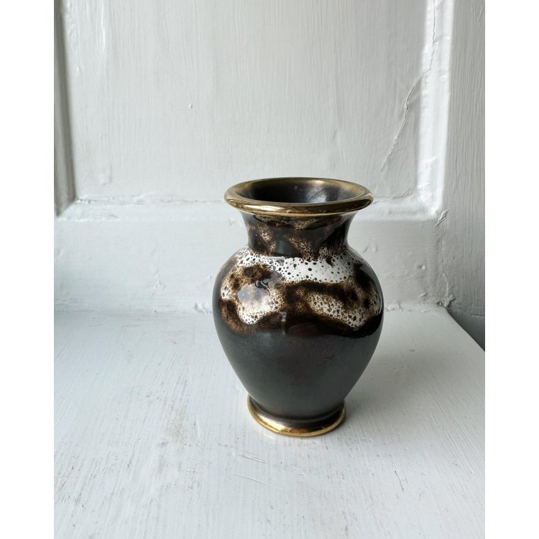 West Germany miniature, brown with white and gold