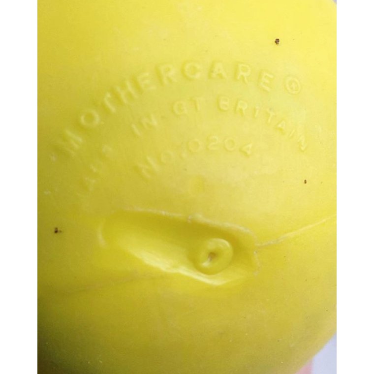 Retro plastic tumbler, yellow