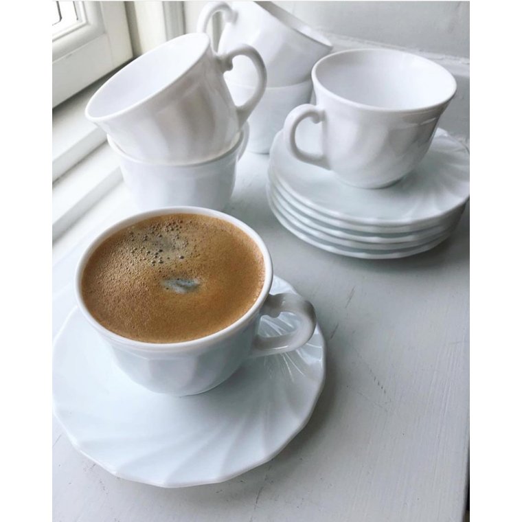 Arcopal, opalineglas m swirl, kop m underkop, pr st