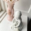 Porcelain figurine from GDR, girl with doll, NB