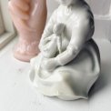 Porcelain figurine from GDR, girl with doll, NB