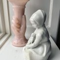 Porcelain figurine from GDR, girl with doll, NB
