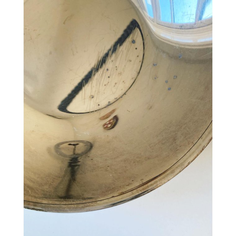 Silverplate with black plastic wrap