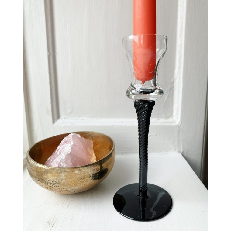 Klar kumme m sort swirl, NB