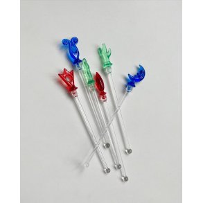 Drink stirrers, plastic, set of 6