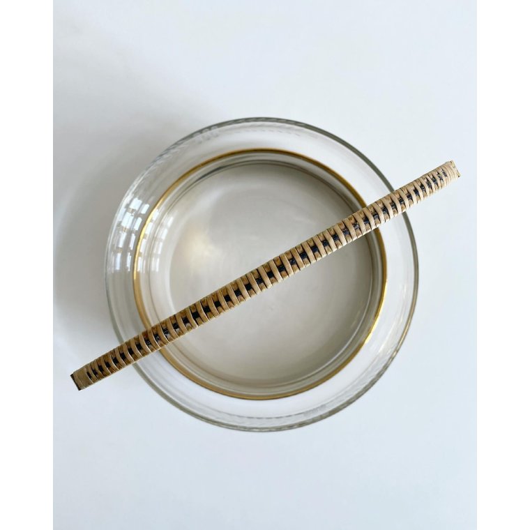 Stor klar skl m messingholder, beviklet hank, NB