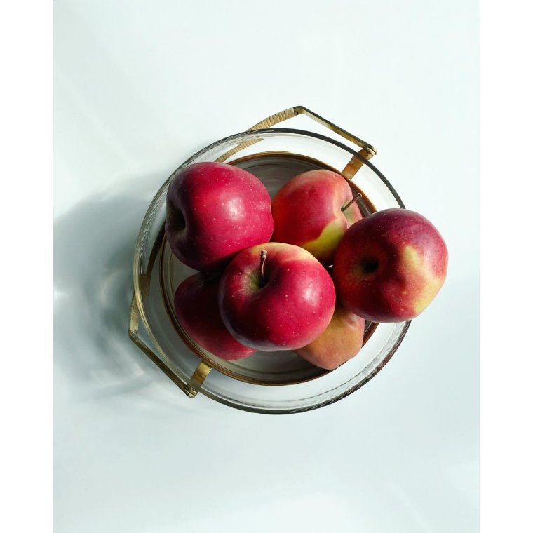 Stor klar skl m messingholder, beviklet hank, NB