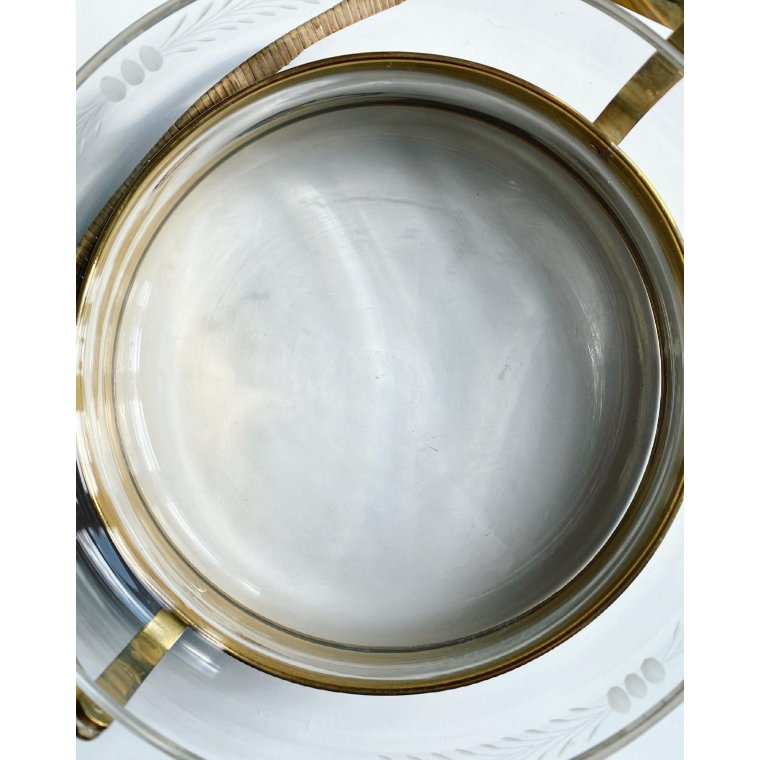 Stor klar skl m messingholder, beviklet hank, NB