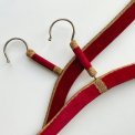 Rde velourbjler m bnd, 2 stk samlet