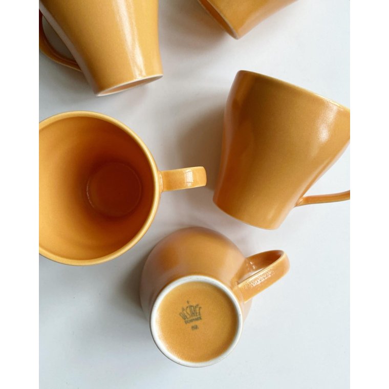 Desiree, ferskenfarvede krus, 5 stk samlet