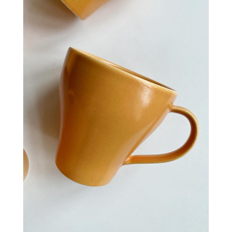 Desiree, ferskenfarvede krus, 5 stk samlet