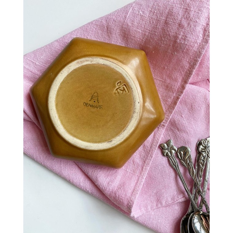 Aluminia, brun glasur