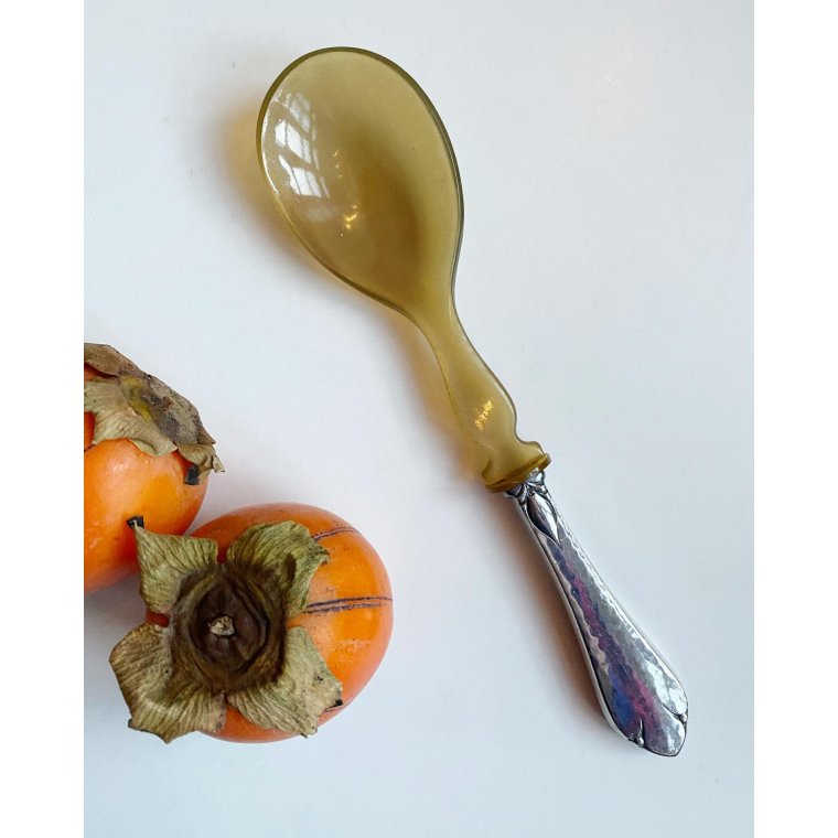 Serveringsske, skaft af pletslv