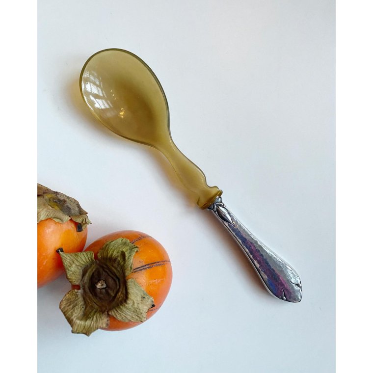 Serveringsske, skaft af pletslv