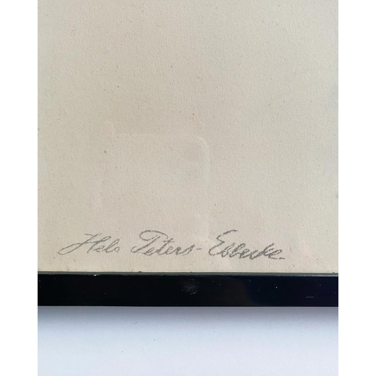 Boy portrait in black frame