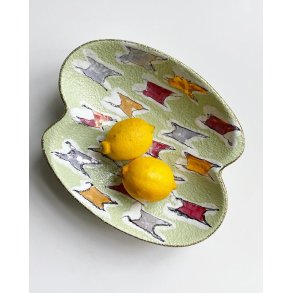 West Germany, mint green with purple, red and gold