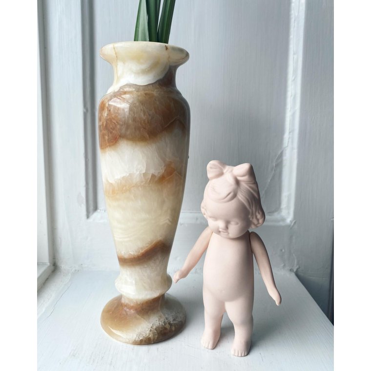 Stone vase, earth tones