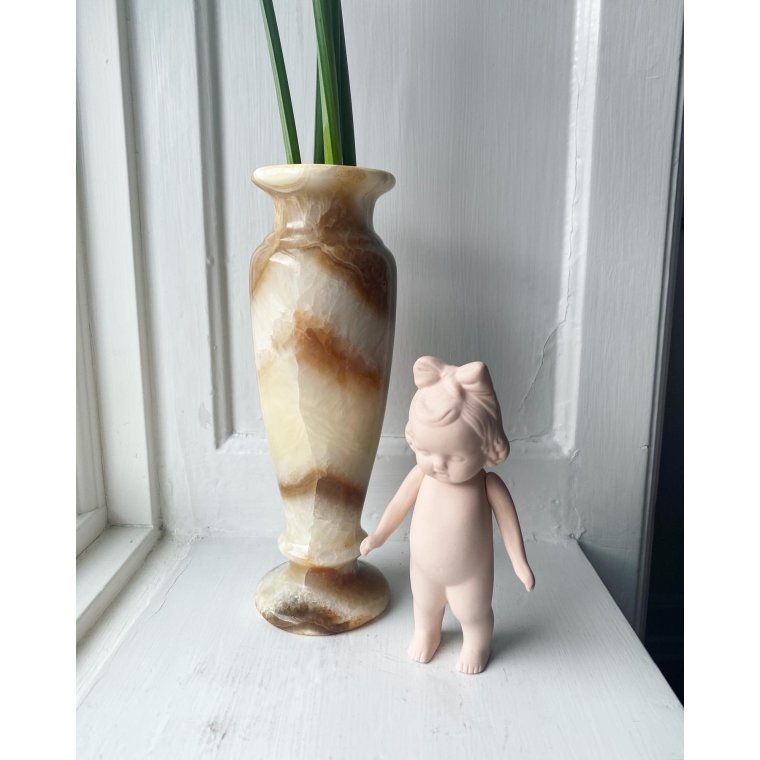 Stone vase, earth tones