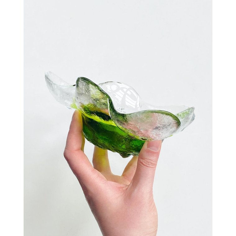 Pertti Santalahti for Humppila, glasskl m grn bund, Kivi-set