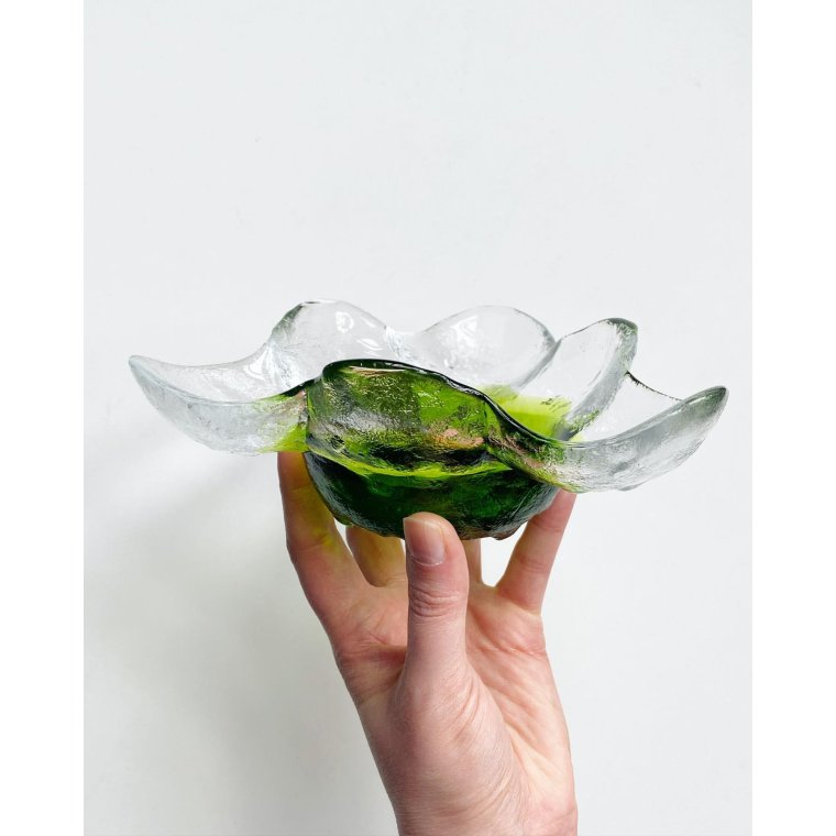 Pertti Santalahti for Humppila, glasskl m grn bund, Kivi-set