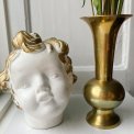 Clay head, white with gold hair