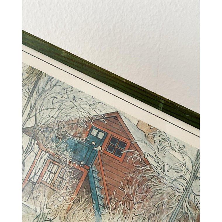 Carl Larsson (1853-1919), green, stained frame