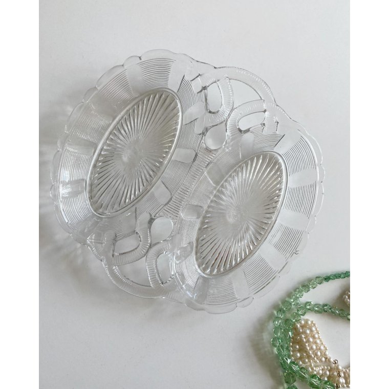 2-delt cabaretfad m rillede snirklinger, NB