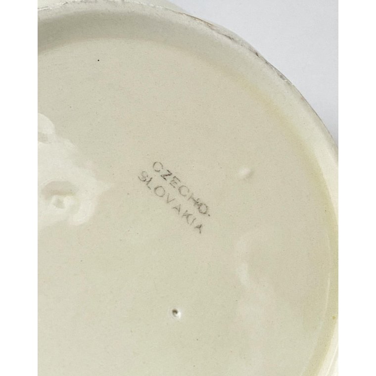 Brunt sklest, patineret fajance