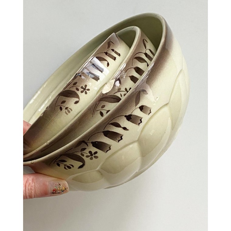 Brunt sklest, patineret fajance