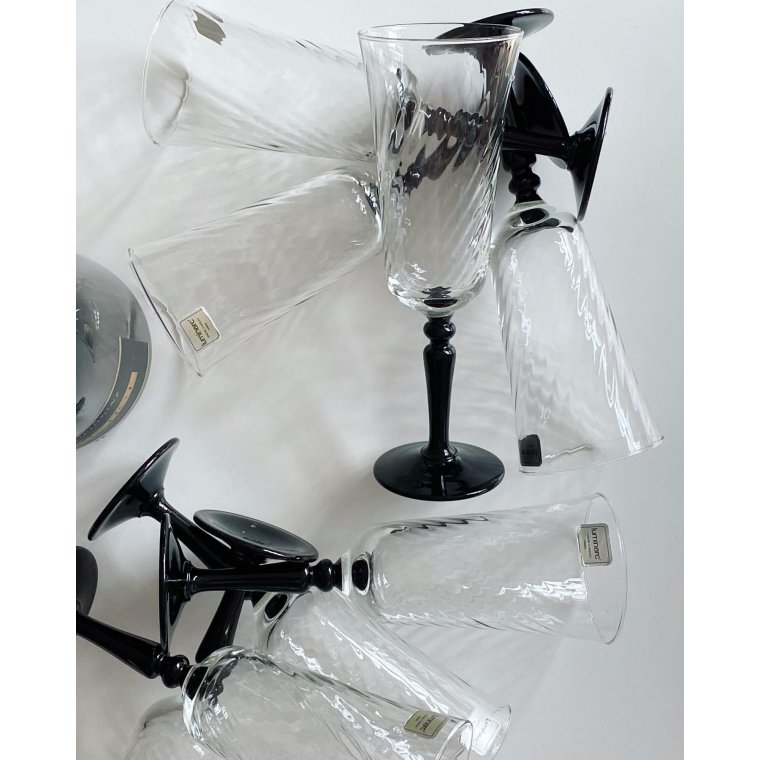 Luminarc, champagne p sort fod m swirl, 10 stk samlet