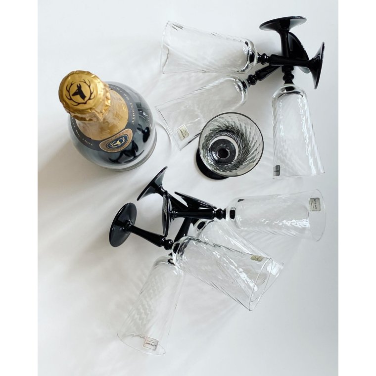 Luminarc, champagne p sort fod m swirl, 10 stk samlet