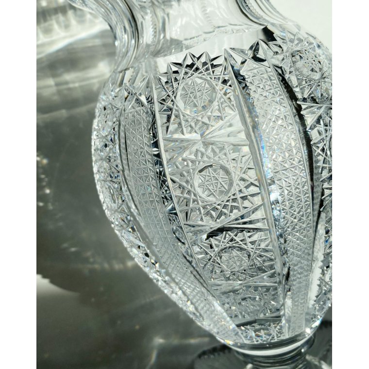 Crystal vase, Czechoslovakia