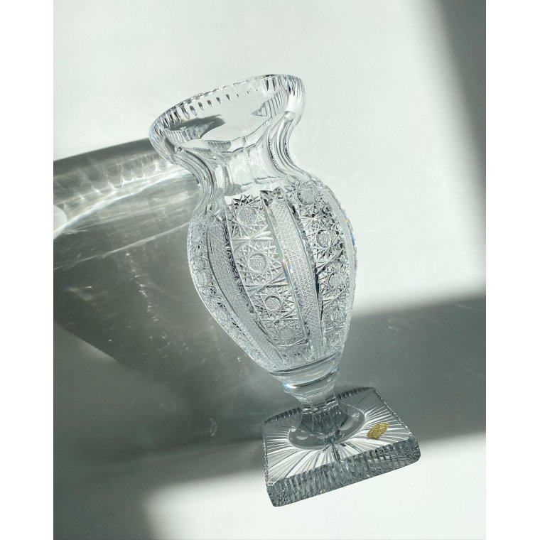 Crystal vase, Czechoslovakia