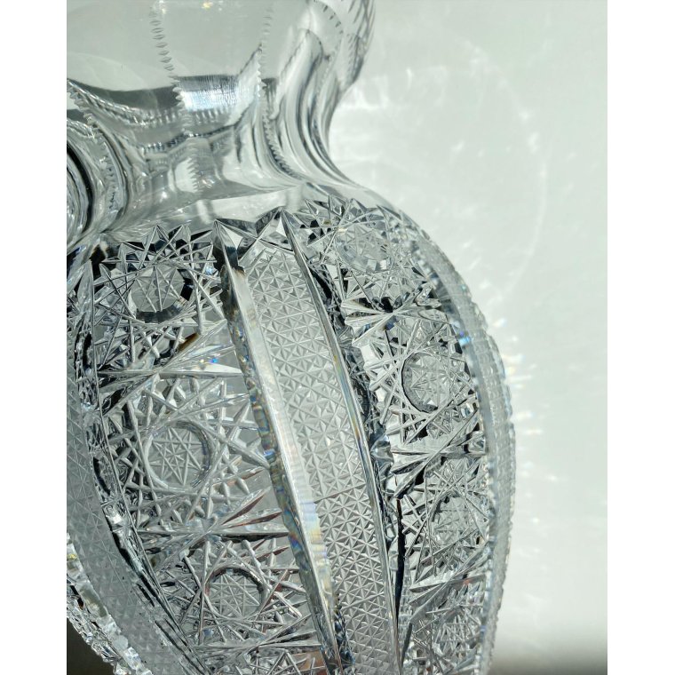 Crystal vase, Czechoslovakia