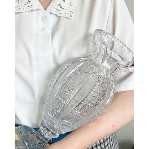 Crystal vase, Czechoslovakia