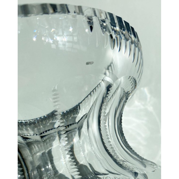 Crystal vase, Czechoslovakia
