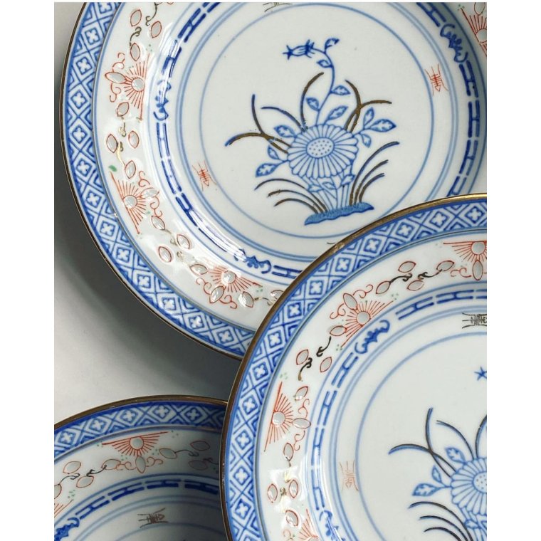 Chinese cake plates, NB, 7 pieces together