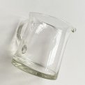 Glass jug, clear, wide, NB