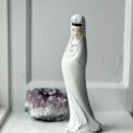Woman in white dress, porcelain figurine
