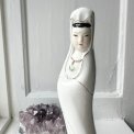 Woman in white dress, porcelain figurine