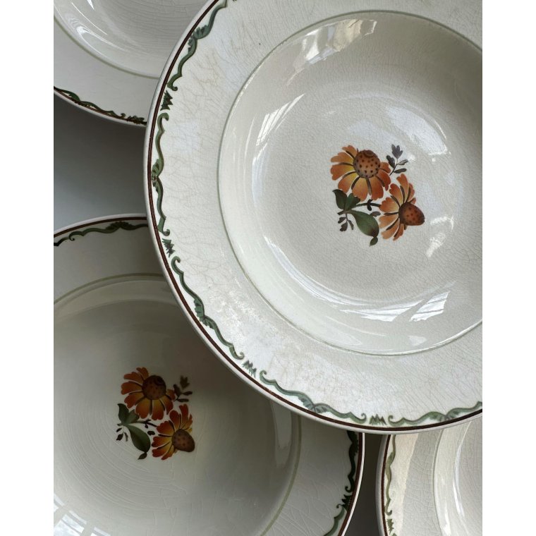 Aluminia Solbrud, dybe tallerkner, 10 stk samlet