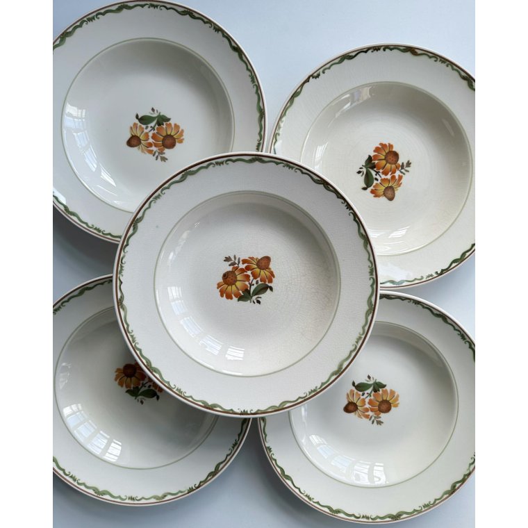 Aluminia Solbrud, dybe tallerkner, 10 stk samlet