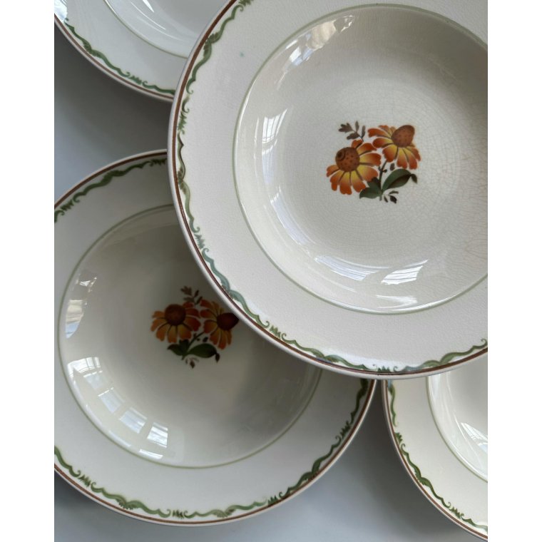 Aluminia Solbrud, dybe tallerkner, 10 stk samlet