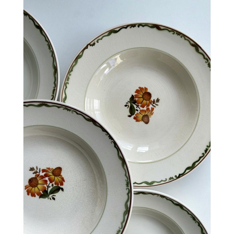 Aluminia Solbrud, dybe tallerkner, 10 stk samlet