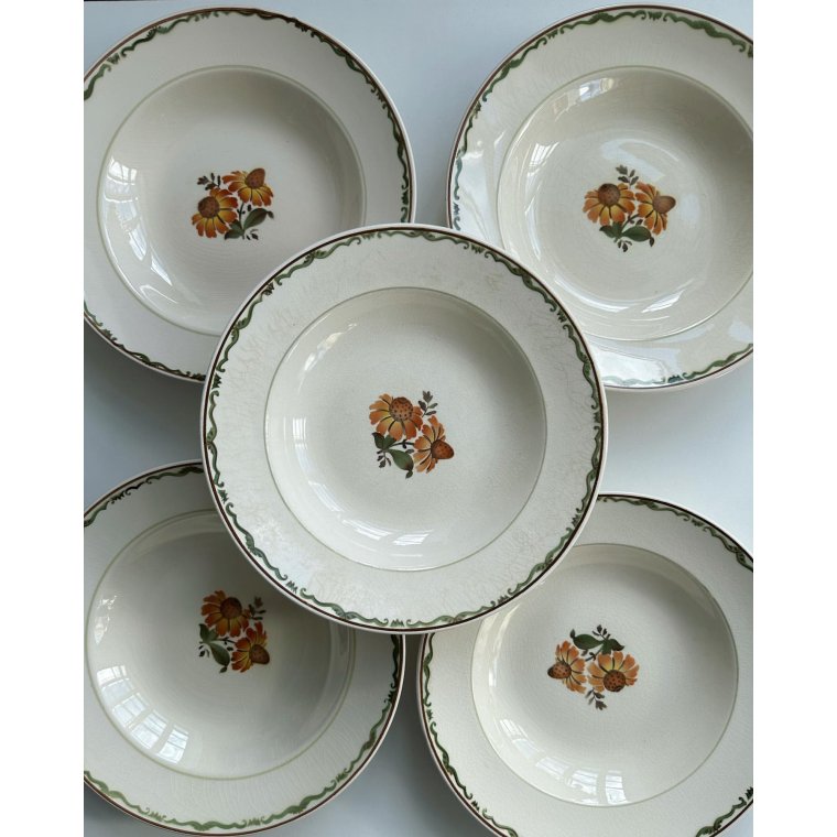 Aluminia Solbrud, dybe tallerkner, 10 stk samlet